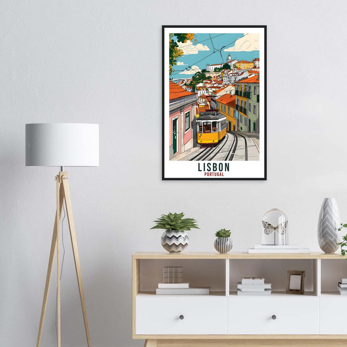 Lisbon Travel Print Home Decoration Wall Art Gift Lisbon Wall Hanging Art Lover Portugal Artwork Lisbon Portugal Travel Poster Holiday Print