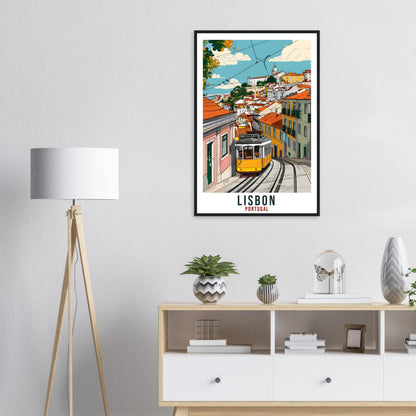 Lisbon Travel Print Home Decoration Wall Art Gift Lisbon Wall Hanging Art Lover Portugal Artwork Lisbon Portugal Travel Poster Holiday Print