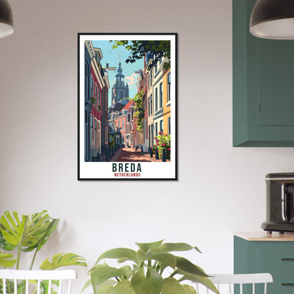Breda Travel Print Holland Wall Art Wall Hanging Home Décor Breda Gift Art Lovers Gift Dutch Artwork Gift The Netherlands Travel Poster