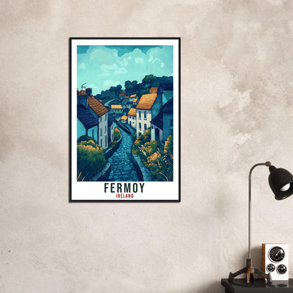 Fermoy Travel Print Ireland Home Decor Fermoy Wall Art Gift Wall Hanging Art Lover Cork Irish Artwork Travel Poster Ireland Travel Art