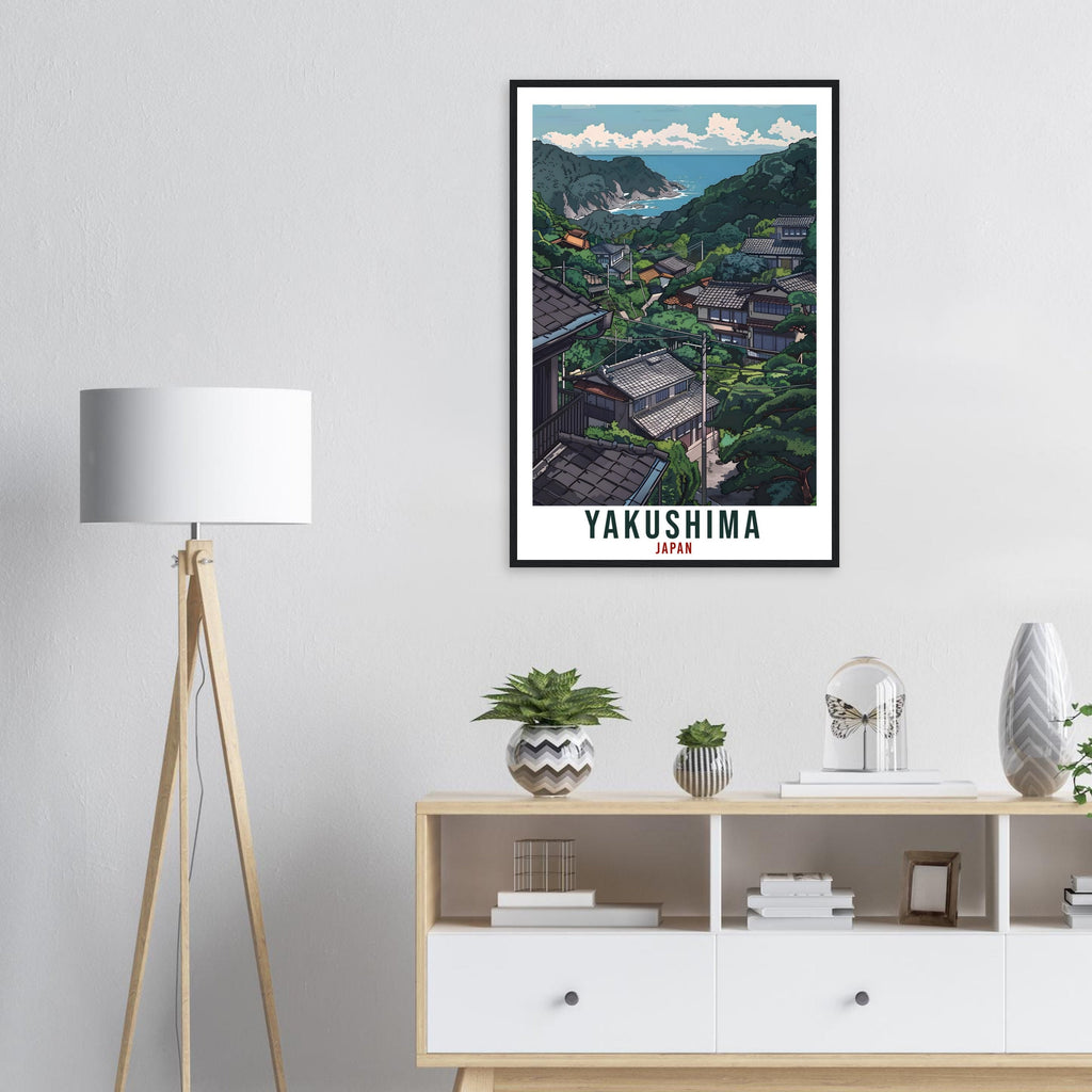 Yakushima Travel Print Japan Home Decoration Yakushima Wall Art Gift Wall Hanging Art Lover Japanese Artwork Japan Yakushima Travel Poster