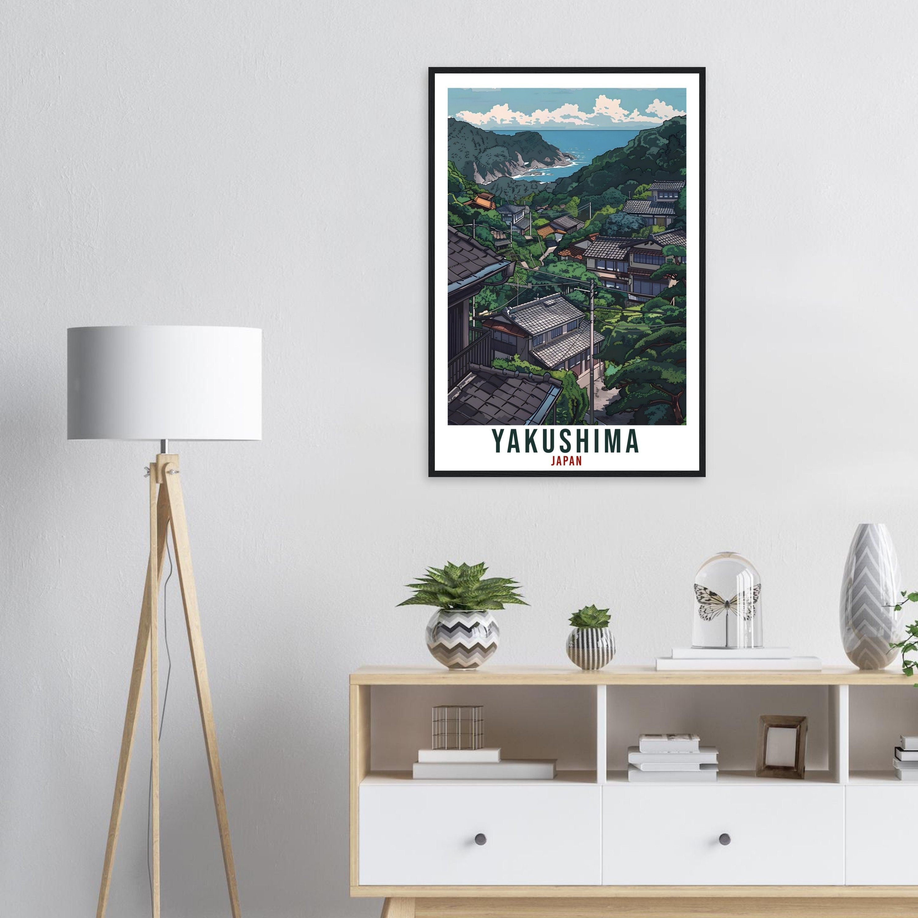 Yakushima Travel Print Japan Home Decoration Yakushima Wall Art Gift Wall Hanging Art Lover Japanese Artwork Japan Yakushima Travel Poster