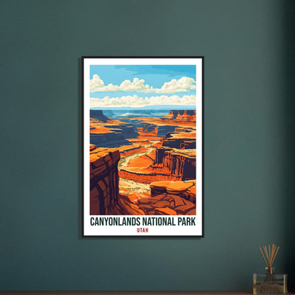 Canyonlands National Park USA Travel Print Wall Art Wall Hanging Home Décor Canyonlands Utah Gift Travel Art USA Hike Artwork Travel Poster