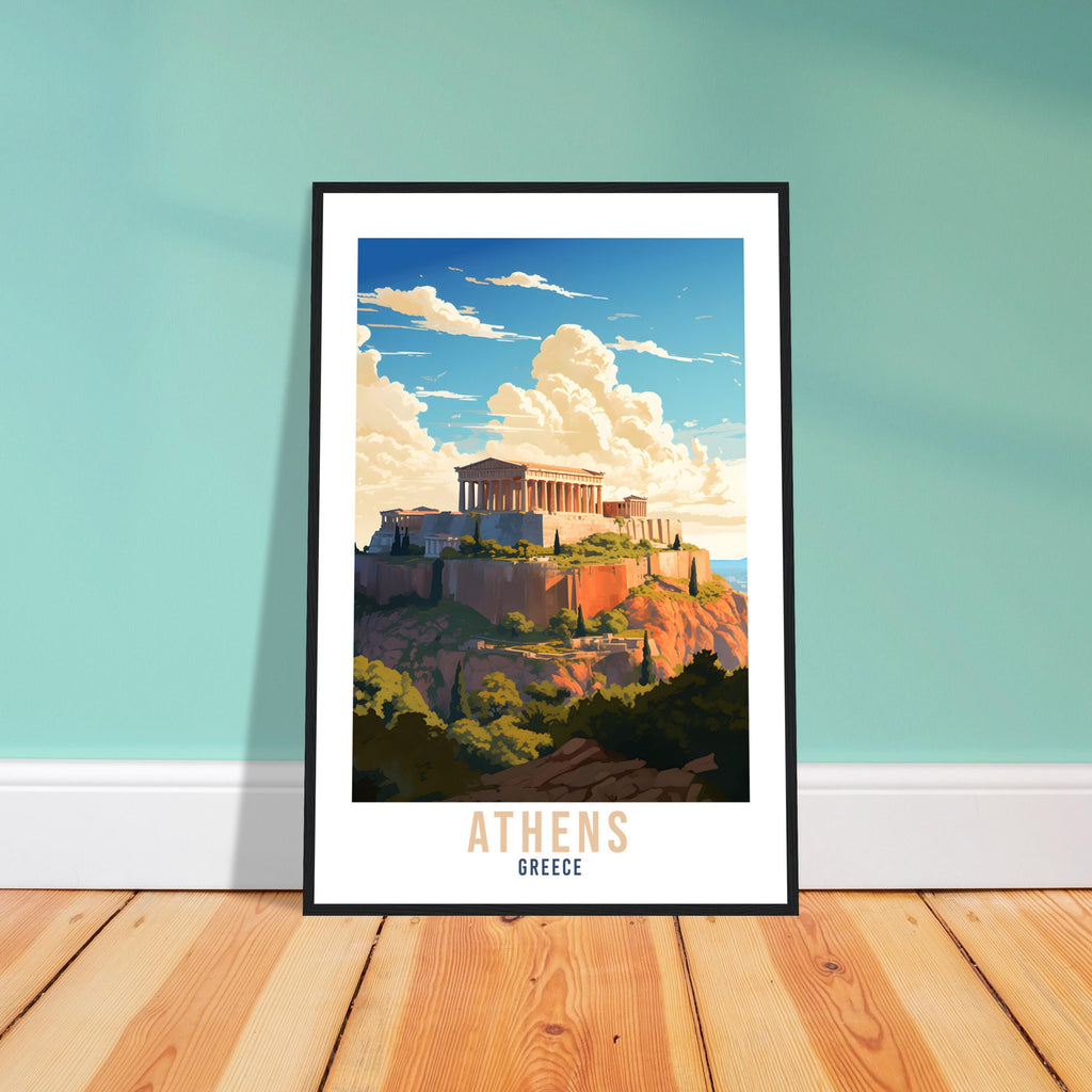 Athens Travel Print Wall Art Athens Greece Artwork Wall Hanging Athens Gift Art Lovers Wall Art Print Athens Greece Wall Poster Greek Art