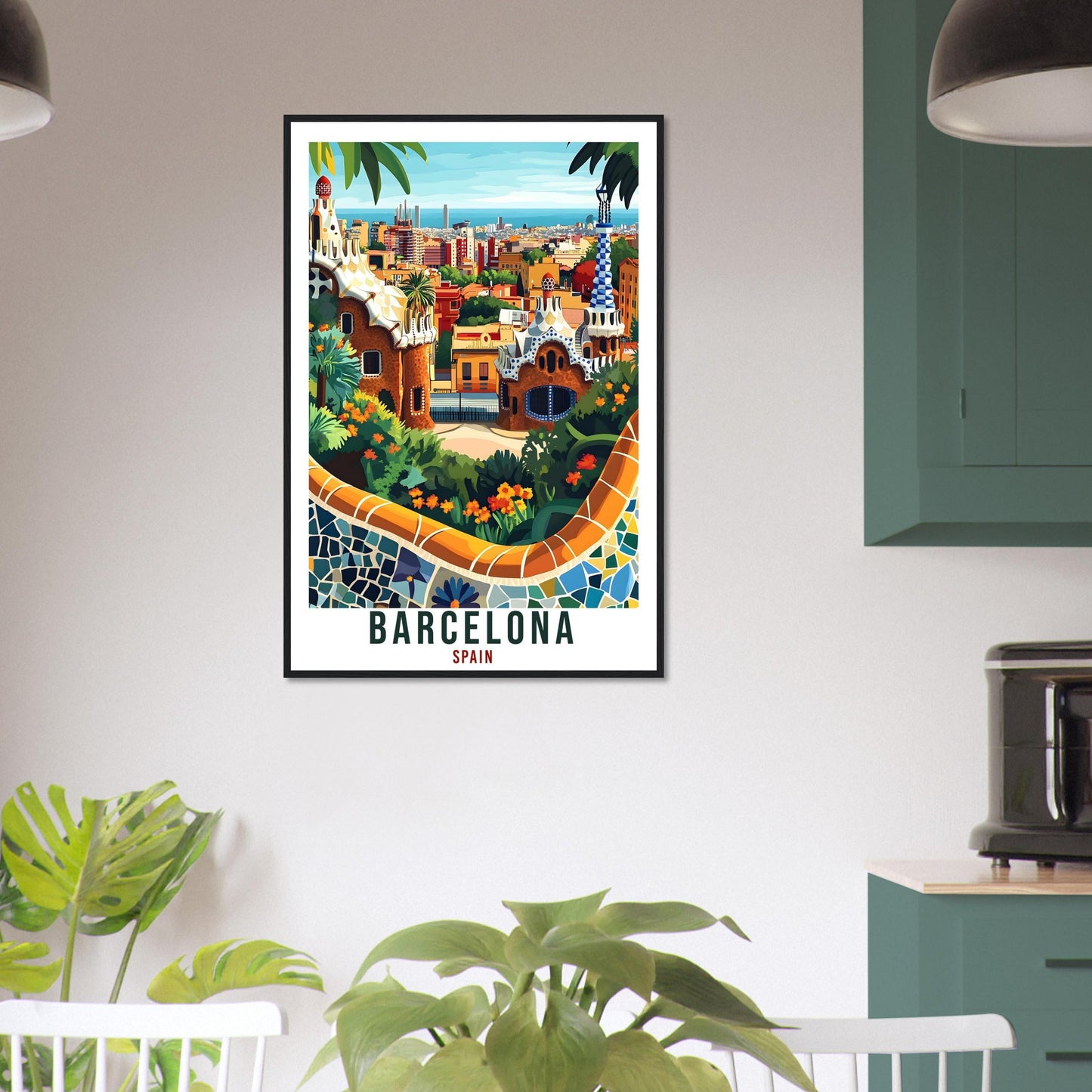 Barcelona Travel Print Spain Home Decor Barcelona Wall Art Gift Wall Hanging Art Lover Barcelona Spain Artwork Travel Poster Travel Art