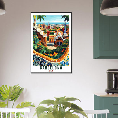 Barcelona Travel Print Spain Home Decor Barcelona Wall Art Gift Wall Hanging Art Lover Barcelona Spain Artwork Travel Poster Travel Art