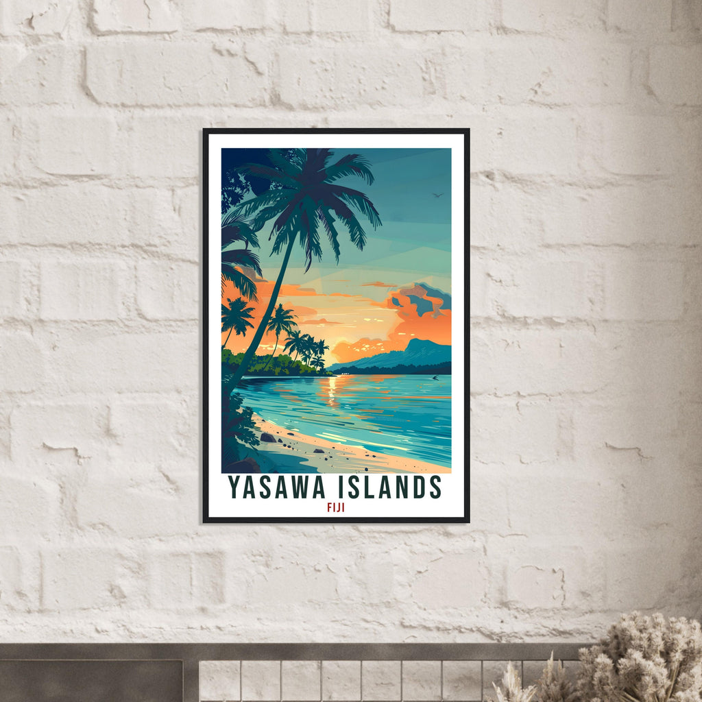 Yasawa Islands Fiji Travel Print Fiji Wall Art Wall Hanging Home Décor Yasawa Gift Fiji Islands Artwork Travel Art Fijian Travel Poster