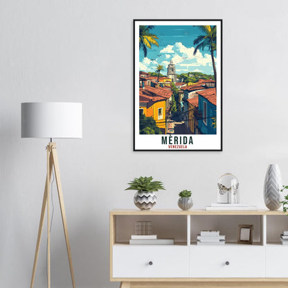 Mèrida Travel Print Venezuela Home Decor Mèrida Wall Art Gift Wall Hanging Art Lover Mèrida Venezuelan Artwork Travel Poster Travel Art