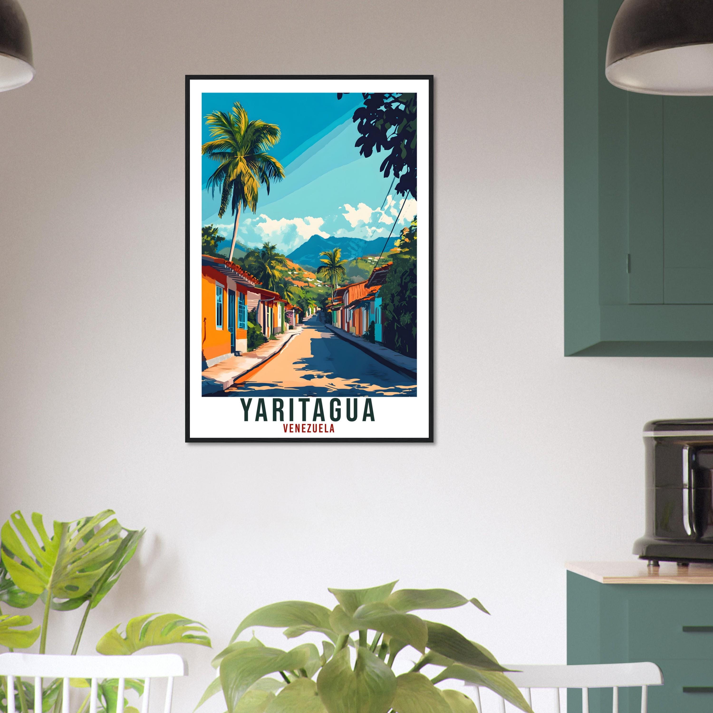 Yaritagua Travel Print Venezuela Home Decor Yaritagua Wall Art Gift Wall Hanging Art Lover Yaritagua Venezuelan Artwork Travel Poster Travel