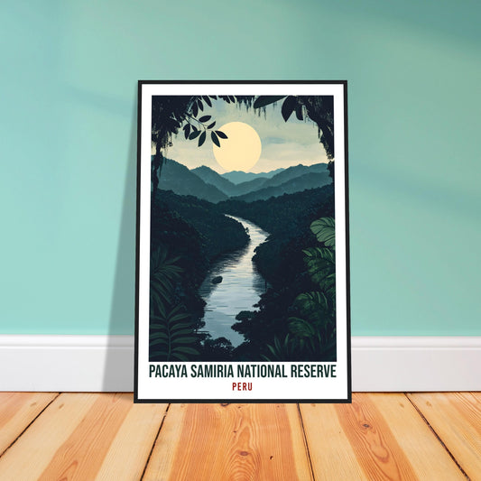 Pacaya Samiria National Reserve Travel Print Peru Decor Wall Art Gift Wall Hanging Art Lover Pacaya Samiria Peruvian Artwork Travel Poster