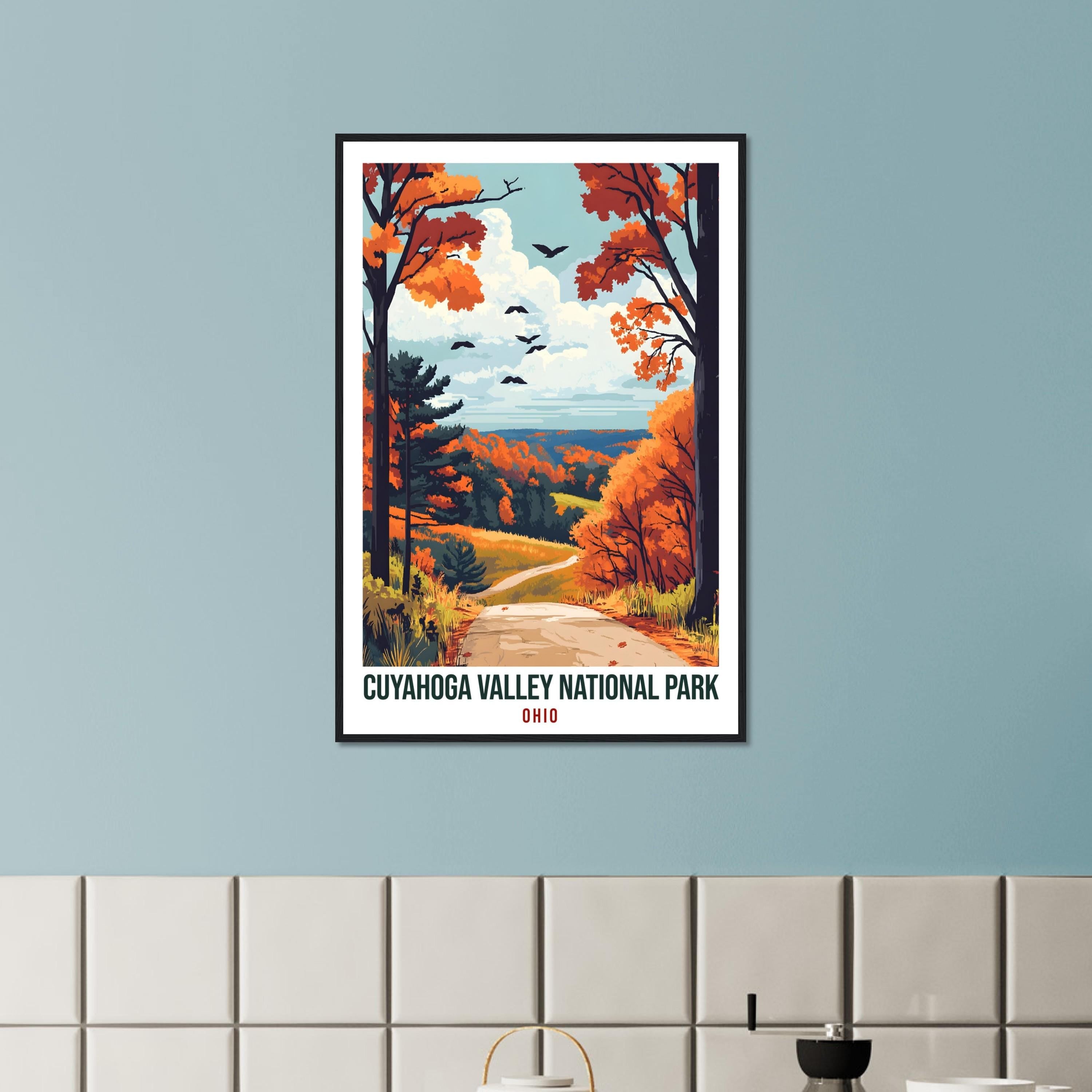 Cuyahoga Valley National Park Ohio USA Travel Print Wall Art Wall Hanging Décor Cuyahoga Valley Gift Travel Art USA Artwork Travel Poster