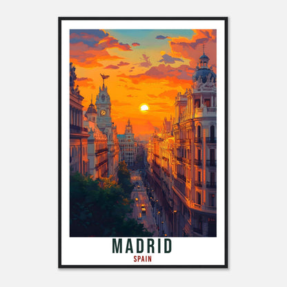 Madrid Travel Print Spain Home Decor Madrid Wall Art Gift Wall Hanging Art Lover Madrid City Art Spain Artwork Travel Poster Travel Artwork