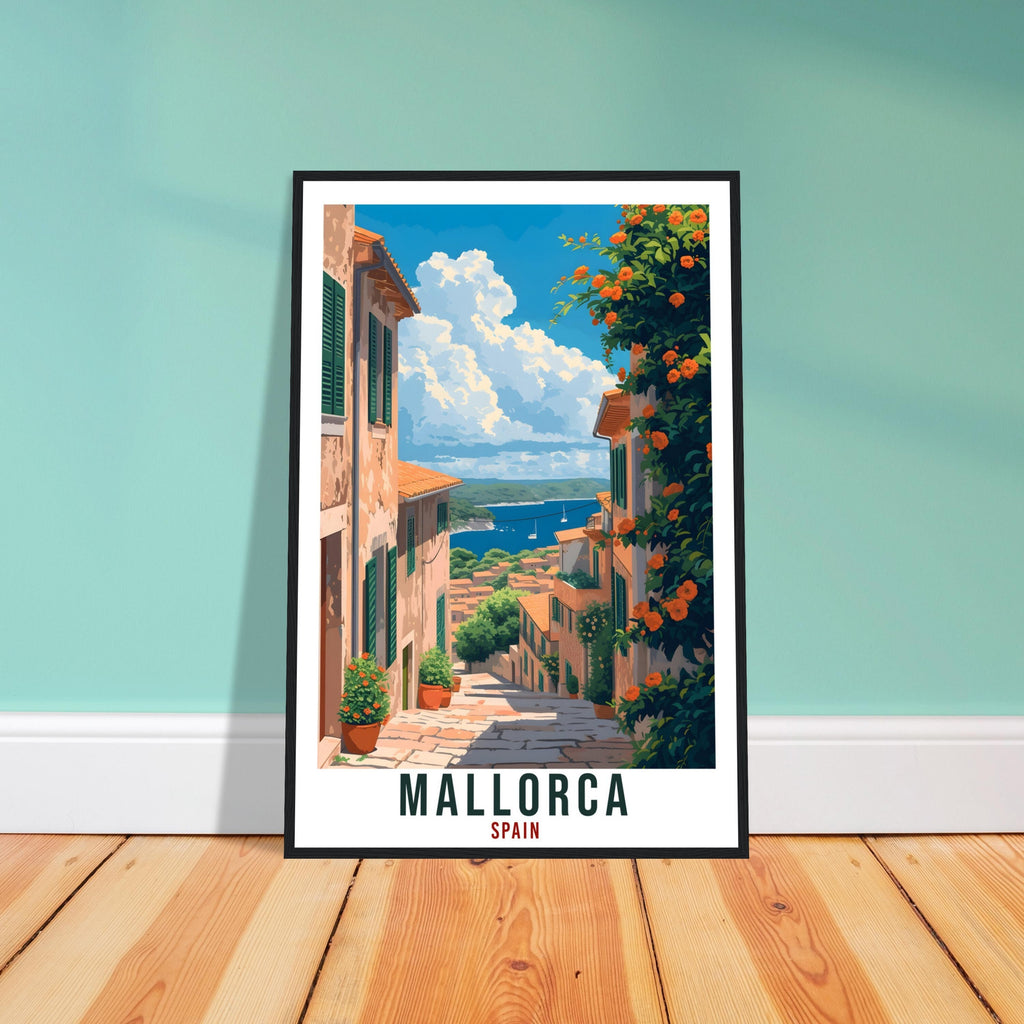 Mallorca Travel Poster Spain Home Decoration Spanish Island Mallorca Wall Art Gift Wall Hanging Art Lover Spain Artwork Travel Print