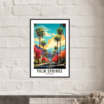 Palm Springs Travel Print Wall Art Palm Springs Sunset Wall Hanging Home Décor Palm Springs Gift Art Lovers California Art Print Gift