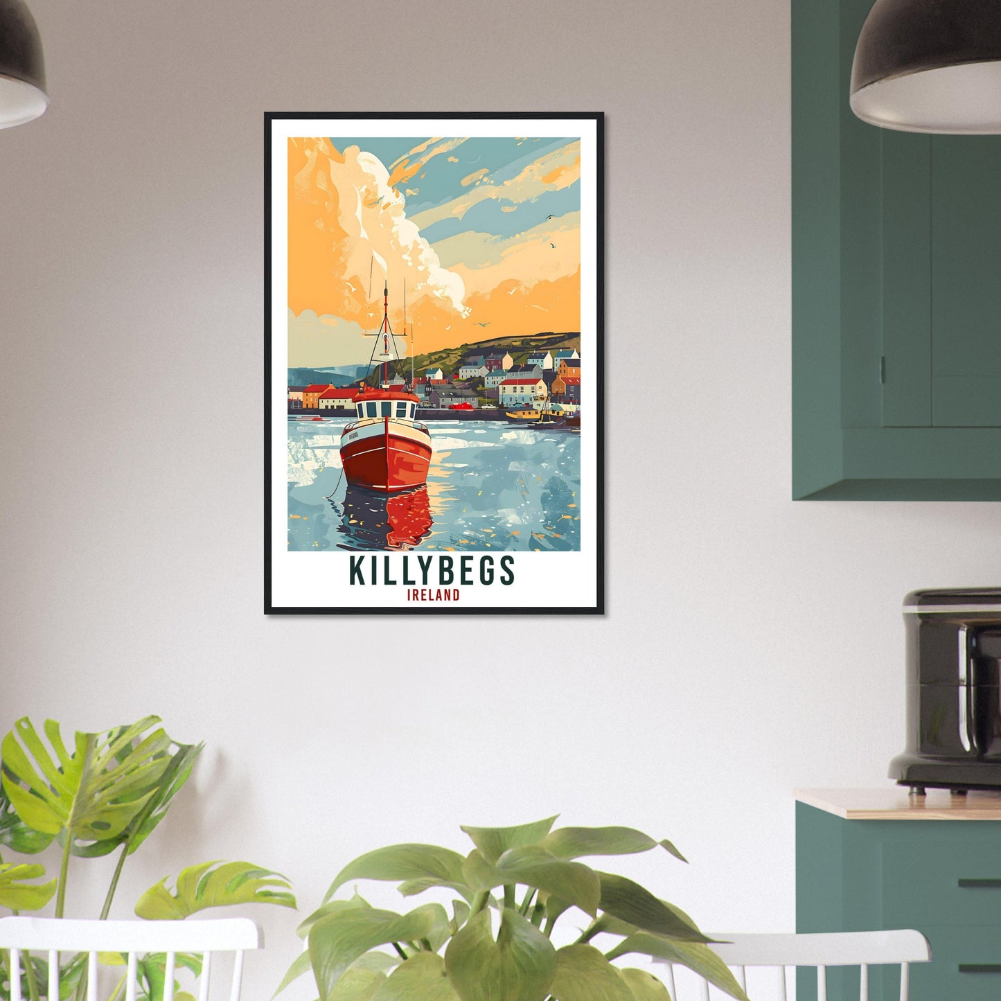 Killybegs Travel Print Ireland Wall Art Wall Hanging Home Living Décor Killybegs Gift Art Lovers Gift Irish Artwork Ireland Travel Poster
