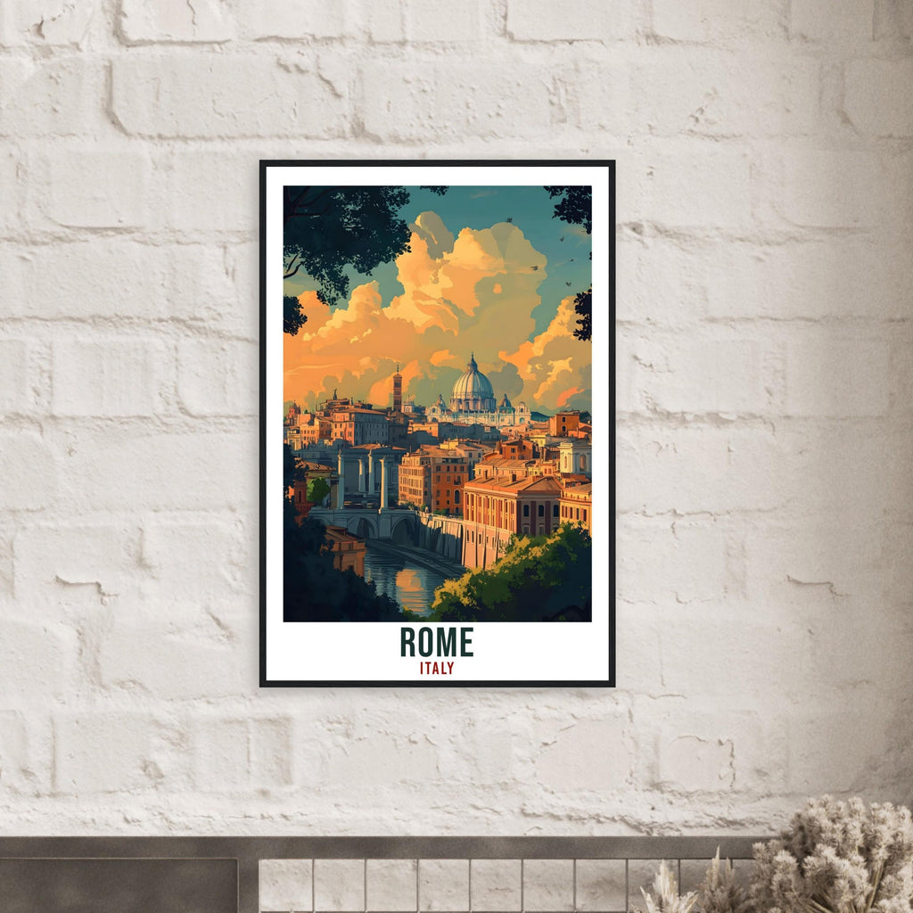 Rome Travel Print Italy Home Decor Rome Wall Art Gift Wall Hanging Art Lover Rome Italy Artwork Travel Poster Rome Italian Travel Art