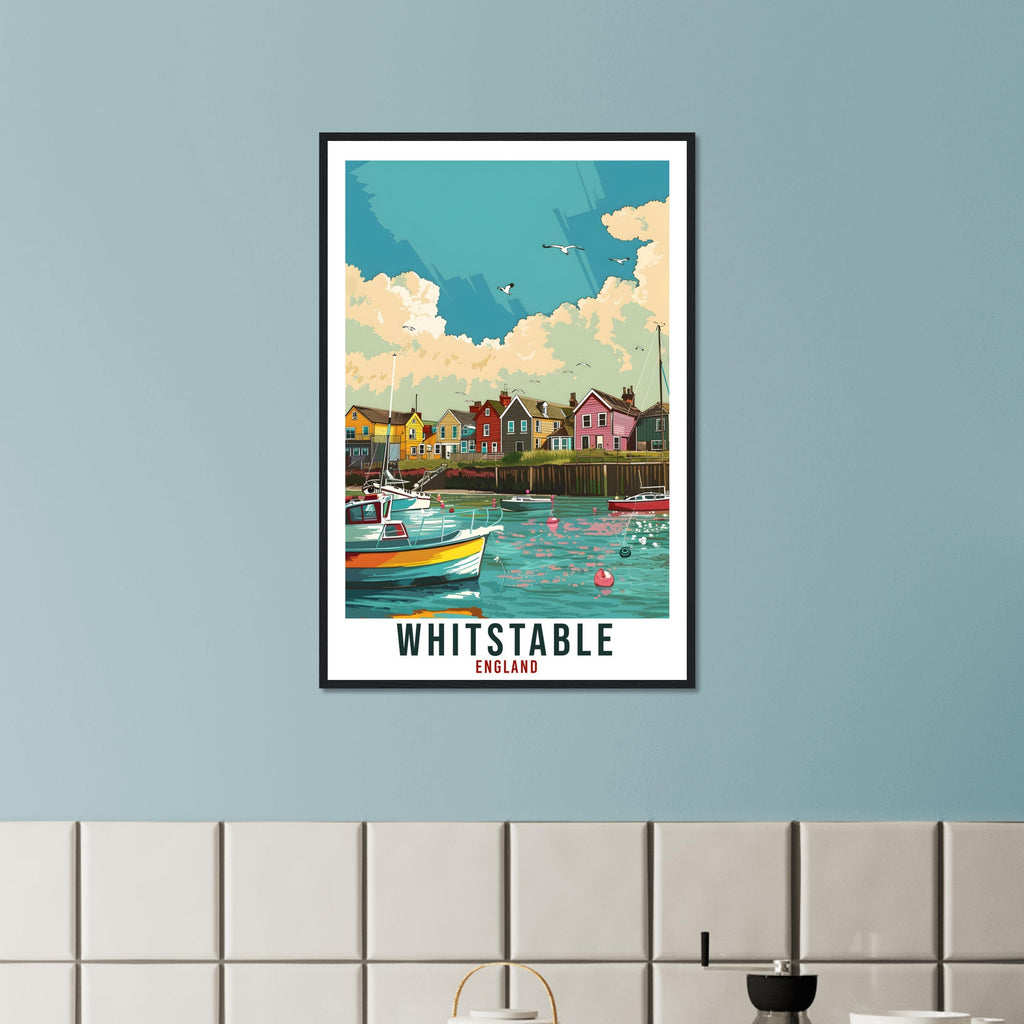 Whitstable Travel Print Wall Art Wall Hanging Home Living Décor Whitstable Gift Art Lovers Gift UK Artwork Gift Print England Travel Poster