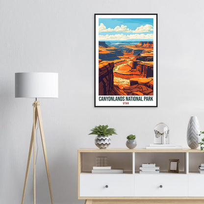 Canyonlands National Park USA Travel Print Wall Art Wall Hanging Home Décor Canyonlands Utah Gift Travel Art USA Hike Artwork Travel Poster