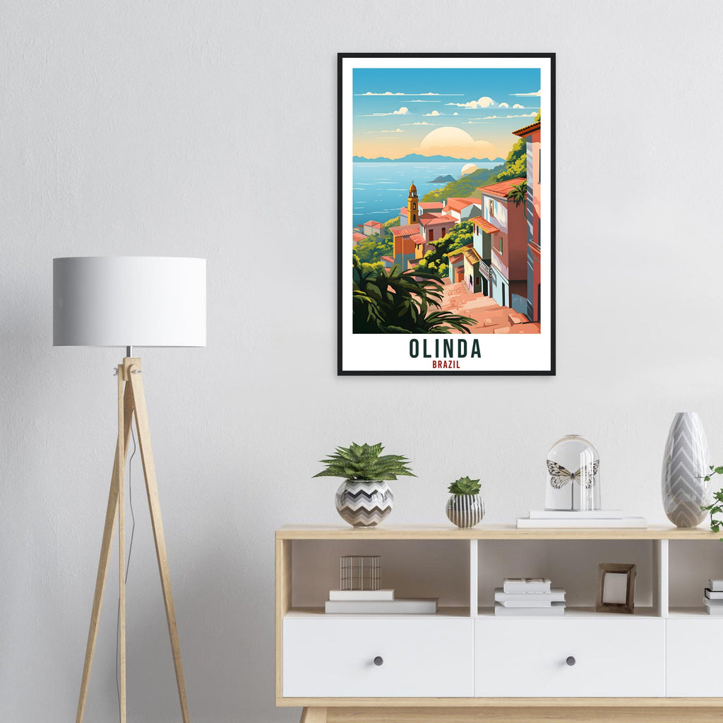 Olinda Travel Print Wall Art Olinda Brazil Wall Hanging Artwork Olinda Art Gifts Olinda Travel Poster Brazil Home Decor Art Lovers Gift