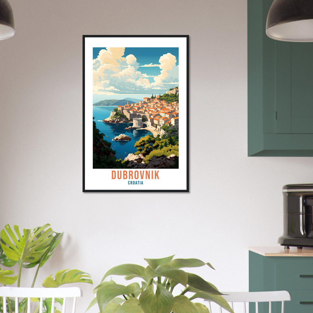 Dubrovnik Croatia Travel Print Wall Art Dubrovnik Wall Hanging Home Décor Croatia Gift Art Lovers Dubrovnik Art Lover Gift Croatia Print