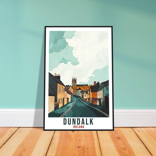 Dundalk Travel Print Ireland Home Decor Dundalk Wall Art Gift Wall Hanging Art Lover Dundalk Irish Artwork Travel Poster Ireland Travel Art