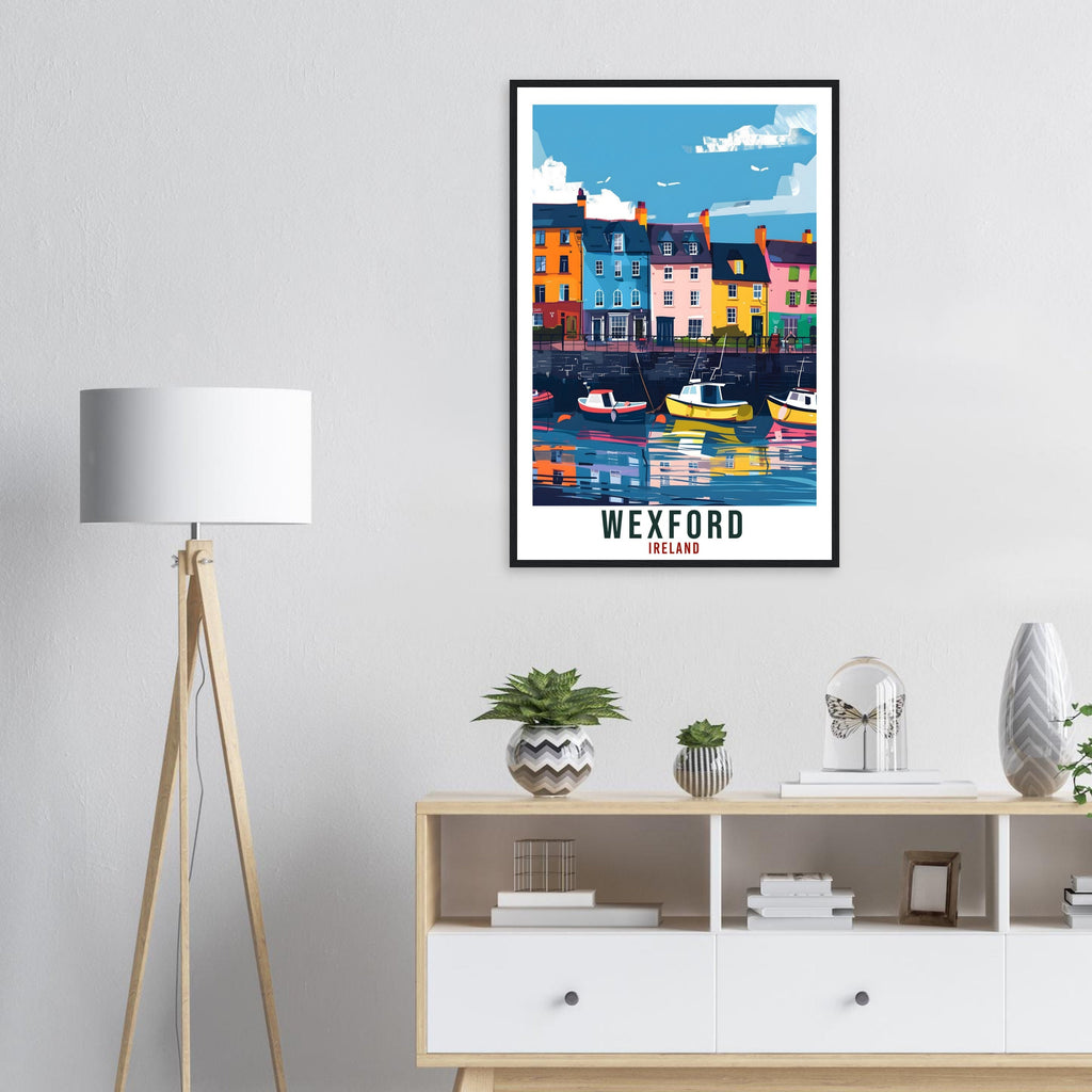 Wexford Travel Print Ireland Wall Art Wall Hanging Home Living Décor Wexford Gift Art Lovers Gift Irish Artwork Gift Ireland Travel Poster
