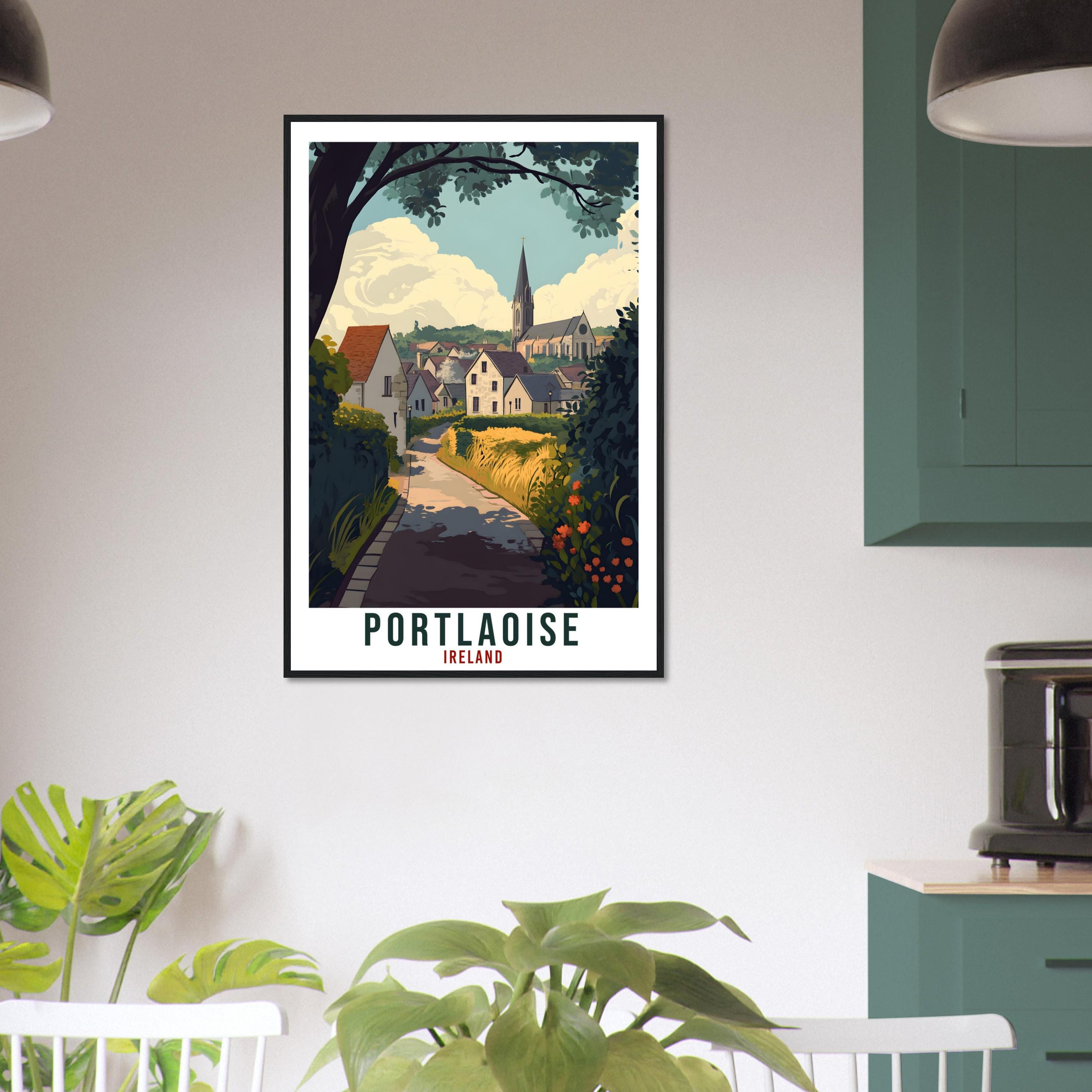 Portlaoise Travel Print Ireland Home Decor Portlaoise Wall Art Gift Wall Hanging Portlaoise Irish Artwork Travel Poster Ireland Travel Art