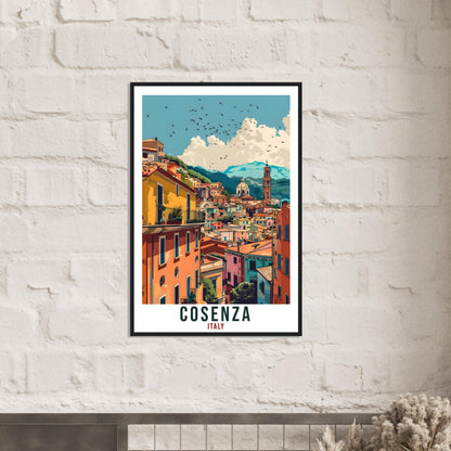 Cosenza Travel Print Italy Wall Art Wall Hanging Home Living Décor Cosenza Gift Art Lovers Gift Italy Artwork Gift Italian Travel Poster