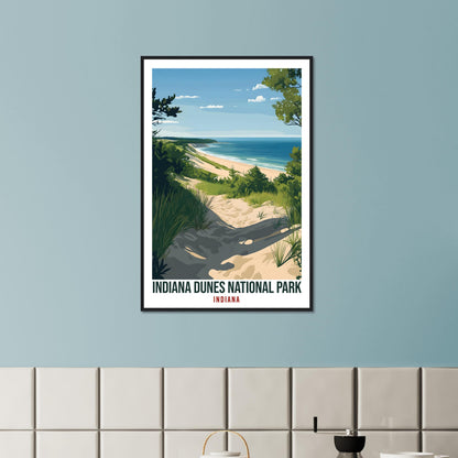 Indiana Dunes National Park USA Travel Print Wall Art Wall Hanging Home Décor Indiana Dunes Gift Travel Art USA Hiking Artwork Travel Poster