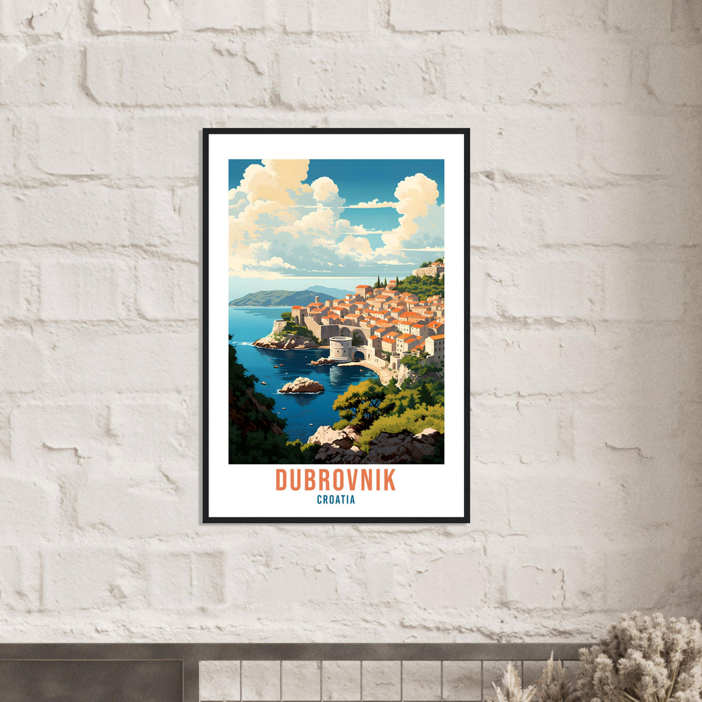 Dubrovnik Croatia Travel Print Wall Art Dubrovnik Wall Hanging Home Décor Croatia Gift Art Lovers Dubrovnik Art Lover Gift Croatia Print