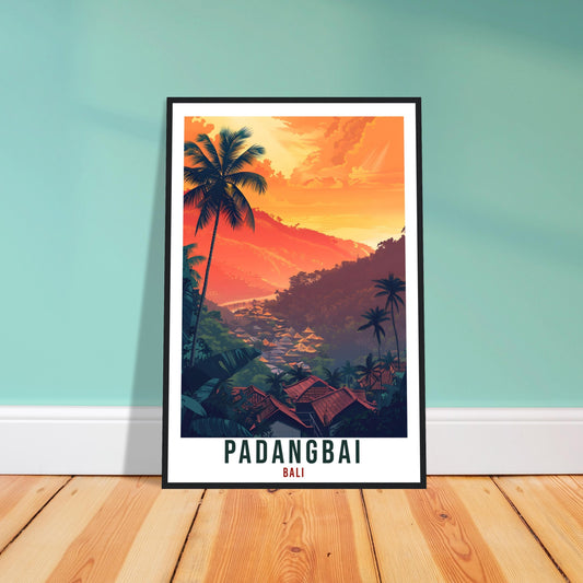 Padangbai Bali Travel Print Bali Wall Art Wall Hanging Home Décor Padangbai Gift Landmark Artwork Travel Art Lovers Indonesia Travel Poster