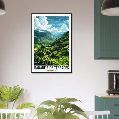 Banaue Rice Terraces Philippines Travel Print Wall Art Wall Hanging Home Décor Banaue Gift Artwork Travel Art Philippines Travel Poster
