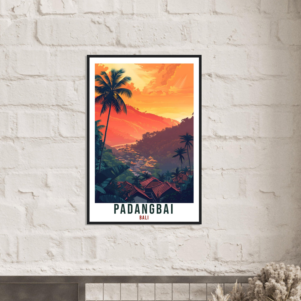 Padangbai Bali Travel Print Bali Wall Art Wall Hanging Home Décor Padangbai Gift Landmark Artwork Travel Art Lovers Indonesia Travel Poster