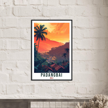 Padangbai Bali Travel Print Bali Wall Art Wall Hanging Home Décor Padangbai Gift Landmark Artwork Travel Art Lovers Indonesia Travel Poster
