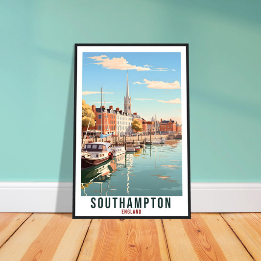Southampton Travel Print Wall Art Wall Hanging Home Living Décor Southampton Gift Art Lovers Gift Artwork Gift Print England Travel Poster