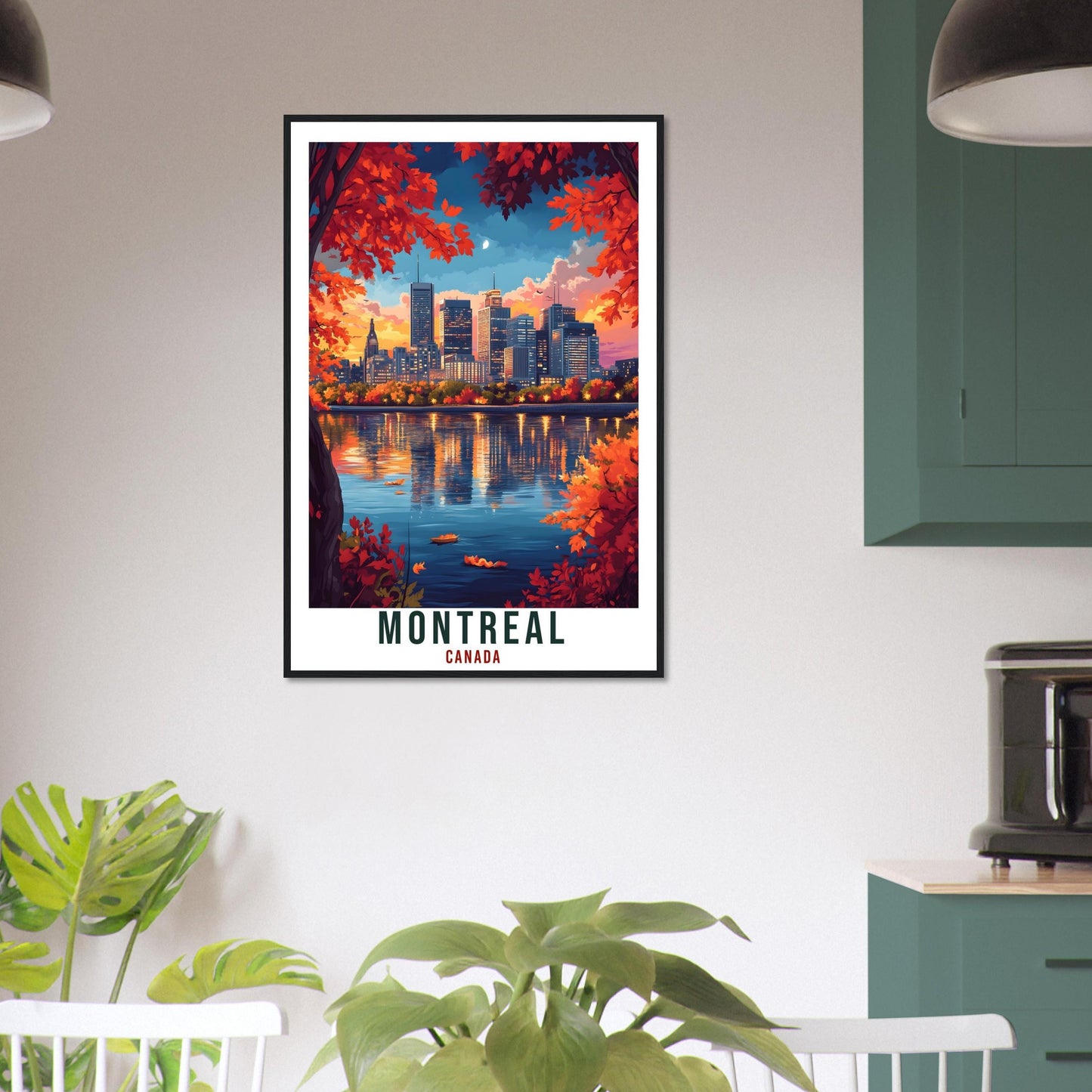 Montreal Travel Print Canada Home Decor Montreal Wall Art Gift Wall Hanging Art Lover Montreal Canadian Artwork Travel Poster Quebec Artwork