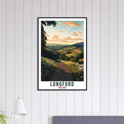 Longford Travel Print Ireland Home Decor Longford Wall Art Gift Wall Hanging Art Lover Longford Irish Artwork Travel Poster Ireland Travel
