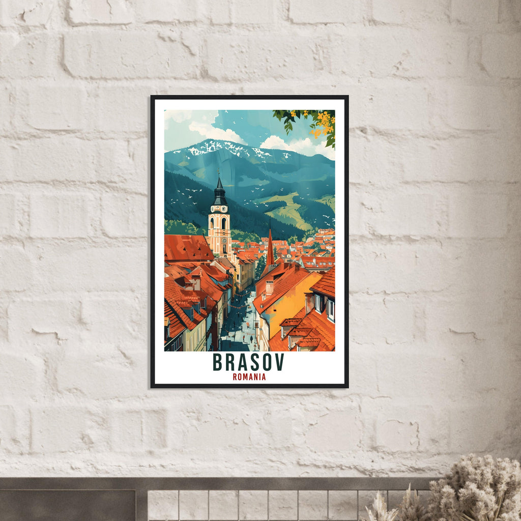 Brasov Travel Print Romania Wall Art Brasov Wall Hanging Home Décor Brasov Gift Art Lovers Romania Artwork Gift Print Brasov Landmark Poster