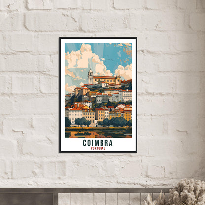 Coimbra Travel Print Portugal Wall Art Wall Hanging Home Décor Coimbra Gift Portugal Landmark Artwork Gift Portugal Coimbra Travel Poster