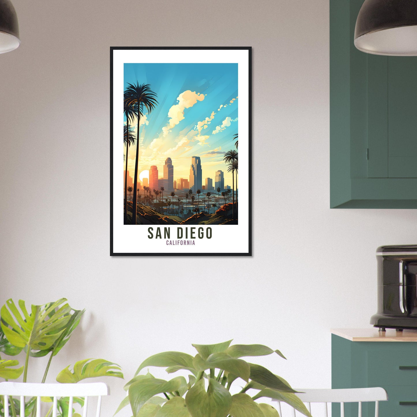 San Diego Travel Print San Diego California Wall Art San Diego Travel Poster Home Decor San Diego Art Lovers Gift San Diego Travel Art