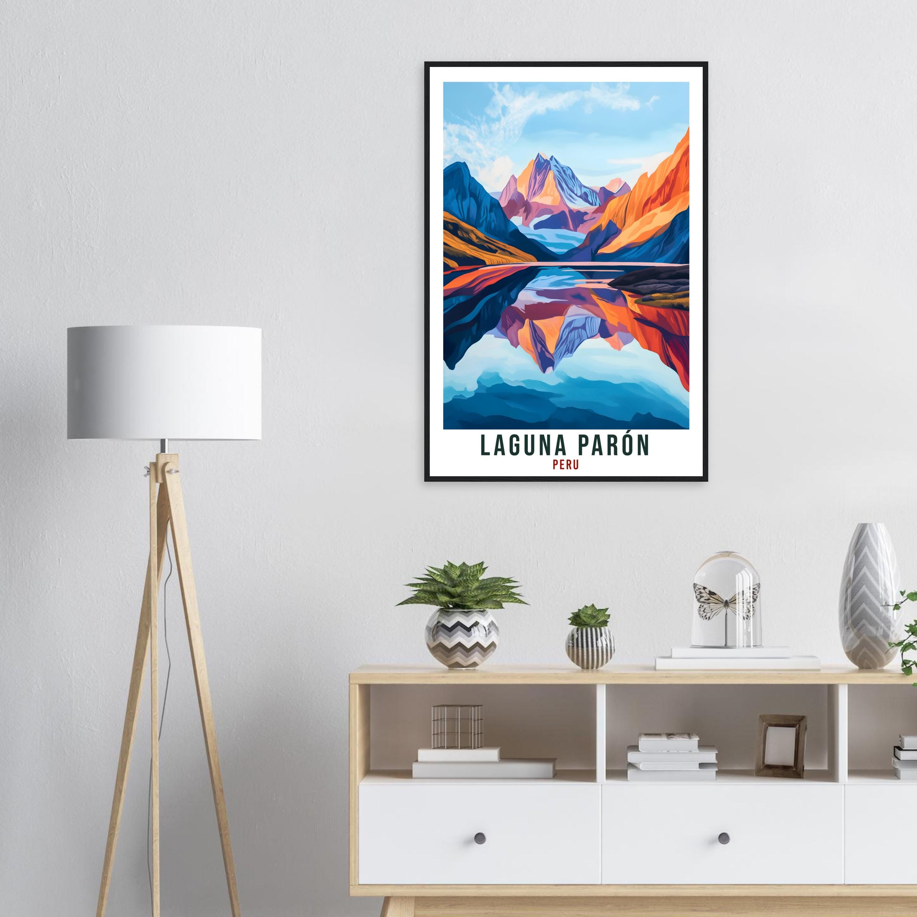 Laguna Parón Travel Print Peru Home Decor Wall Art Gift Wall Hanging Art Lover Laguna Parón Peruvian Artwork Travel Poster Peru Travel Art