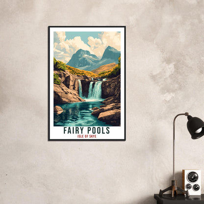 Fairy Pools Travel Print Scotland Decor Fairy Pools Wall Art Wall Hanging Art Lover Scotland Artwork Travel Poster Fairy Pools Travel Art