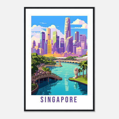 Singapore Travel Print Wall Art Marina Bay Sands Wall Hanging Home Decoration Singapore Gift Art Lovers Wall Art Singapore Vacation Print