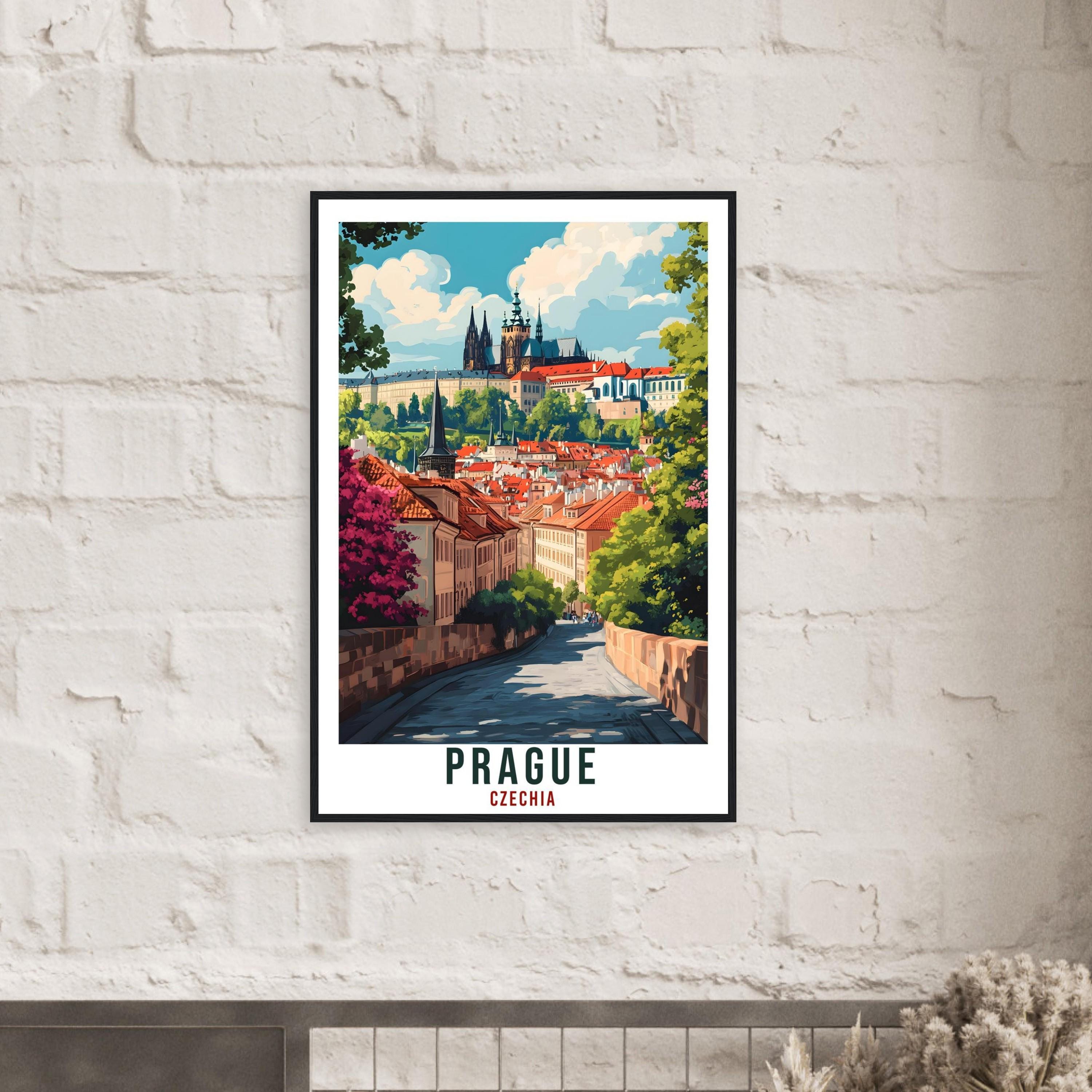 Prague Travel Print Czechia Home Decor Prague Wall Art Gift Wall Hanging Art Lover Prague Czech Republic Artwork Travel Poster Travel Art