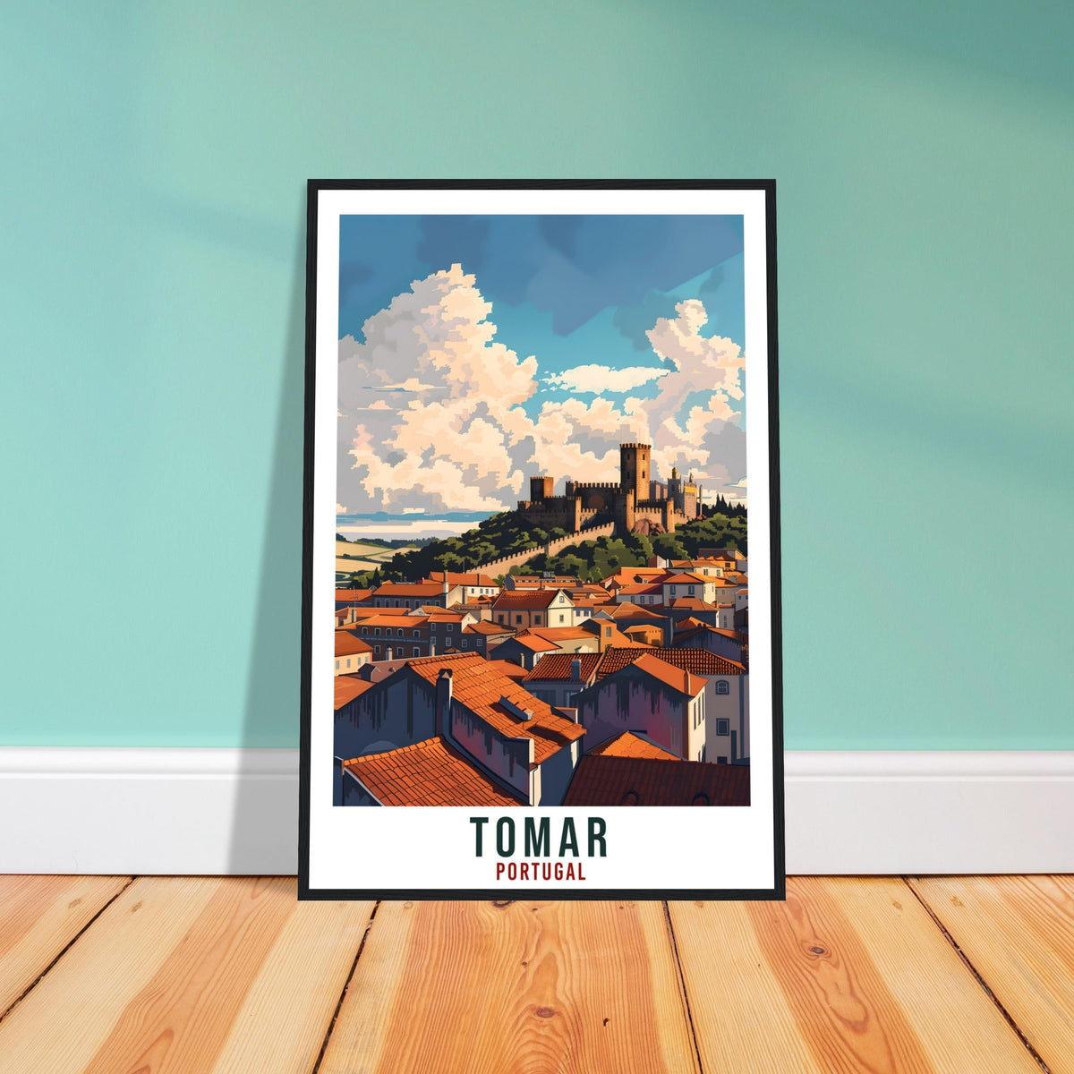 Tomar Travel Print Home Decoration Wall Art Tomar Gift Wall Hanging Art Lover Portugal Artwork Tomar Portugal Travel Poster Holiday Print