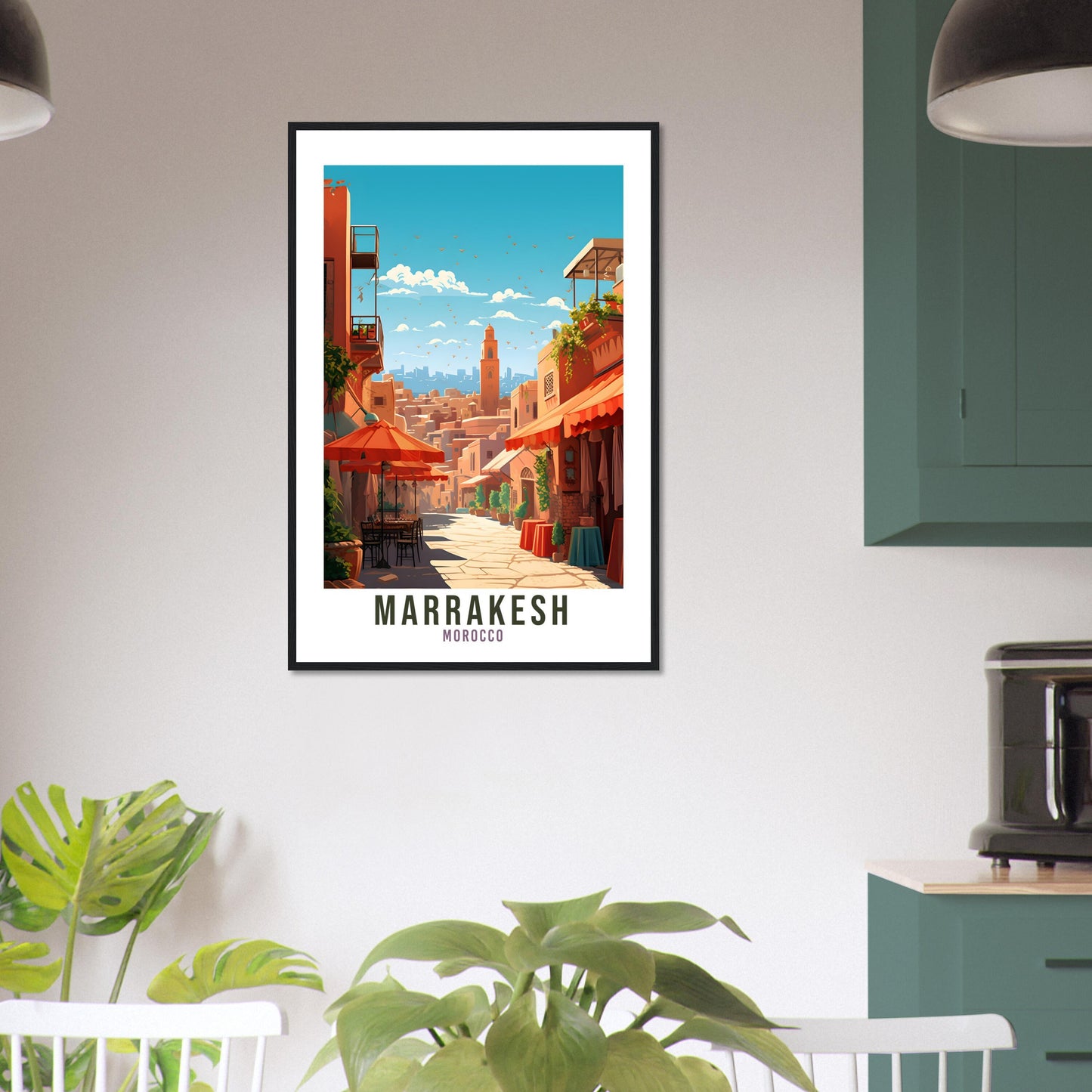 Marrakesh Travel Print Morocco Home Decor Marrakesh Wall Hanging Marrakesh Artwork Gift Marrakesh Travel Poster Moroccan Artwork African Art