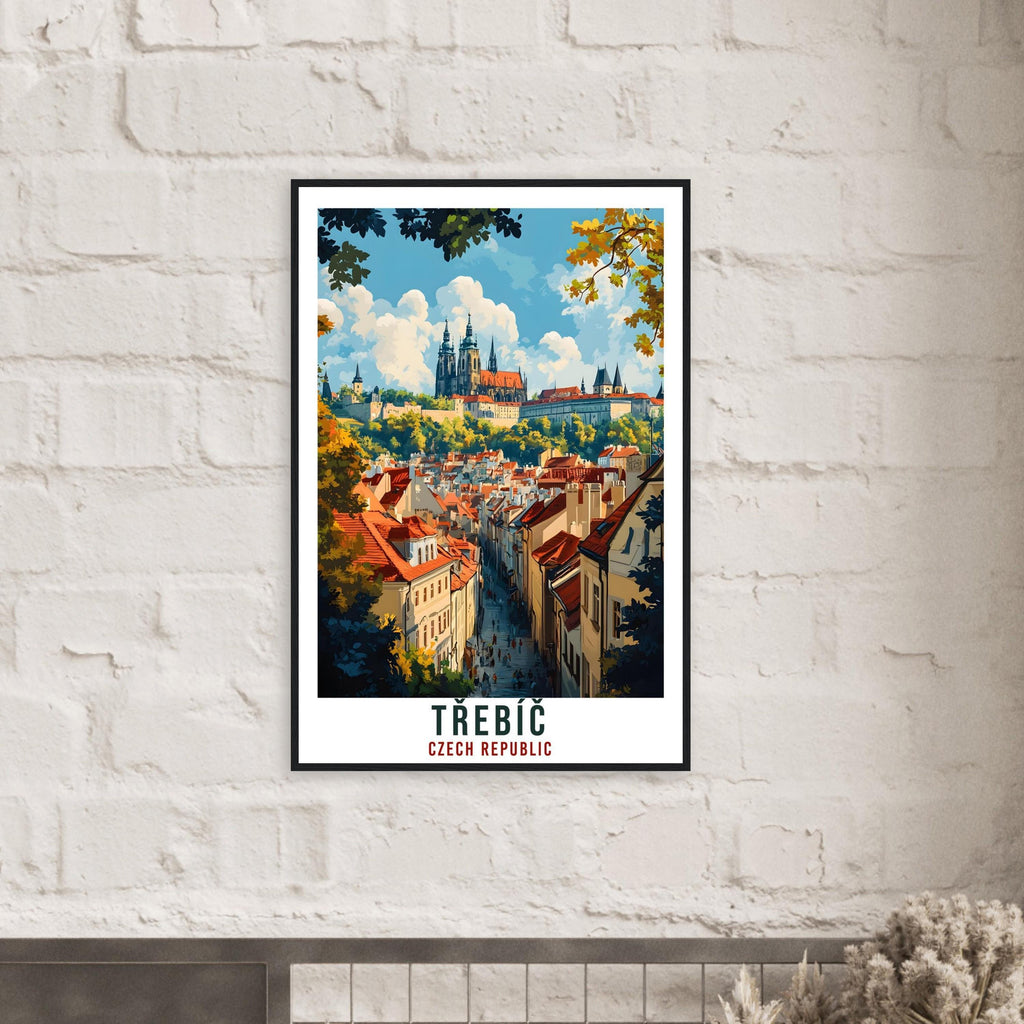 Třebíč Travel Print Czechia Home Decor Třebíč Wall Art Gift Wall Hanging Art Lover Třebíč Czech Republic Artwork Travel Poster Travel Art