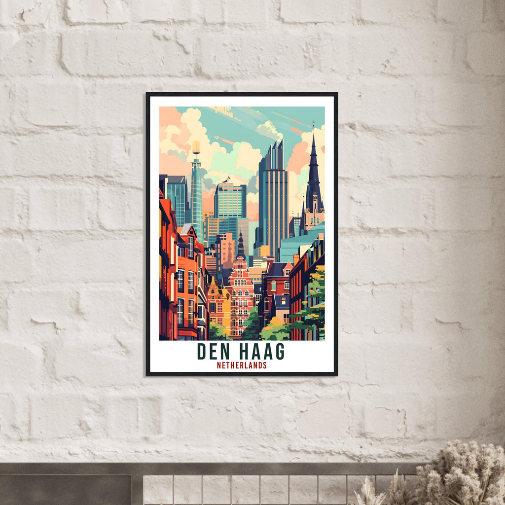 Den Haag Travel Print Holland Wall Art Wall Hanging Home Décor Den Haag Gift Art Lover Gift Dutch Artwork Gift The Netherlands Travel Poster