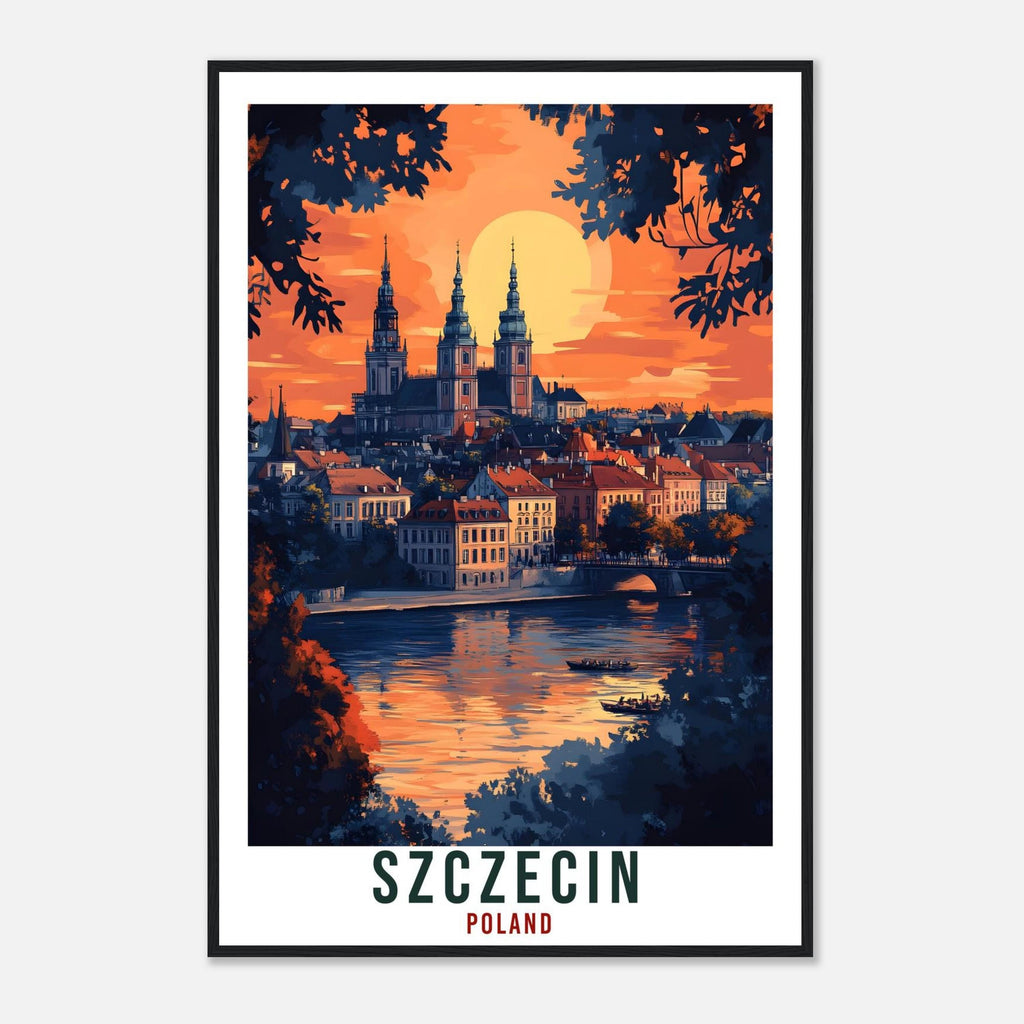 Szczecin Travel Print Poland Home Decor Szczecin Wall Art Gift Wall Hanging Art Lover Szczecin Polish Artwork Travel Poster Poland Travel