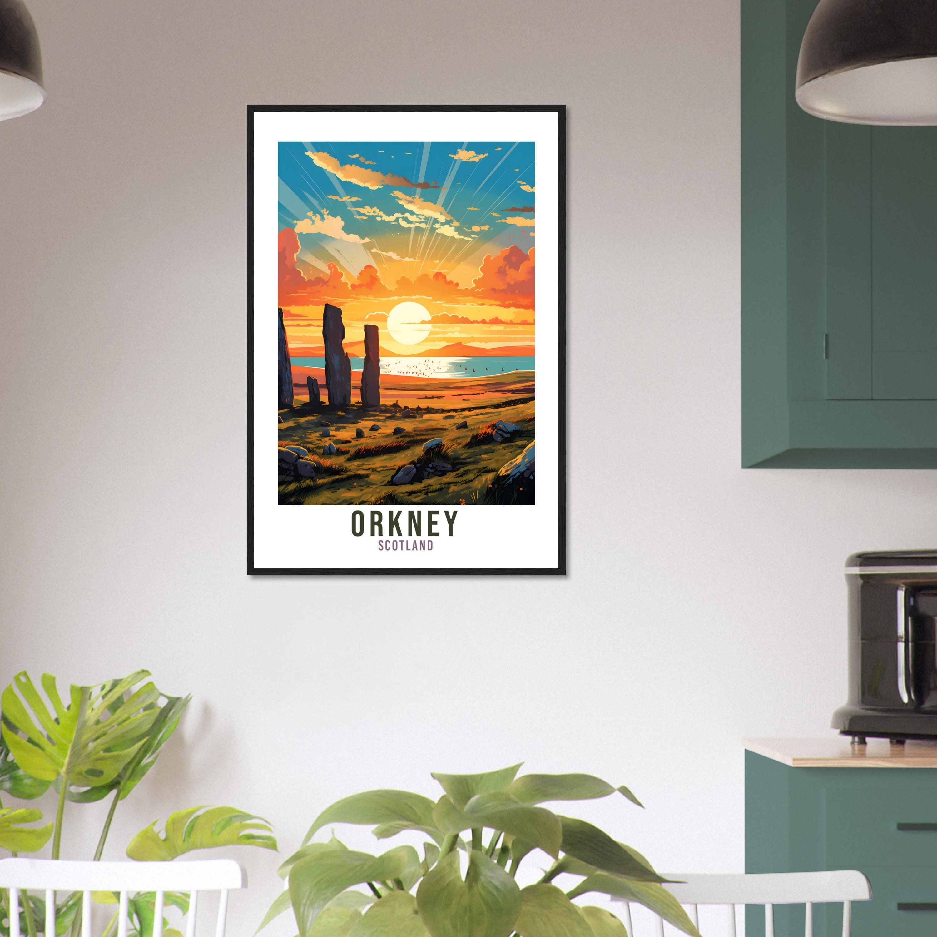 Orkney Print Orkney Home Decor Scotland Island Art Print Orkney Wall Art Scottish Isles Artwork Gift Wall Hanging Orkney Island Sunset